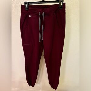 Figs Burgundy Zamora Joggers